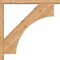 Ekena Millwork Westlake Block Smooth Bracket w/ Offset Brace, Western Red Cedar, 3 1/2"W x 26"D x 26"H BKT0402X26X26WTL05SWR - alternate 3